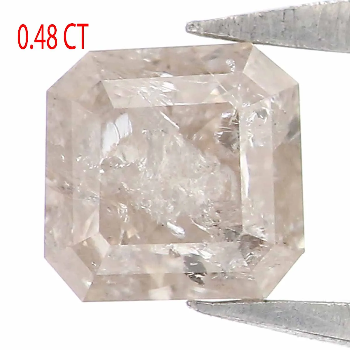 0.48 CT Natural Loose Radiant Shape Diamond Yellow Color Radiant Cut Diamond 4.00 MM Natural Grey Color Radiant Brilliant Cut Diamond LQ5963