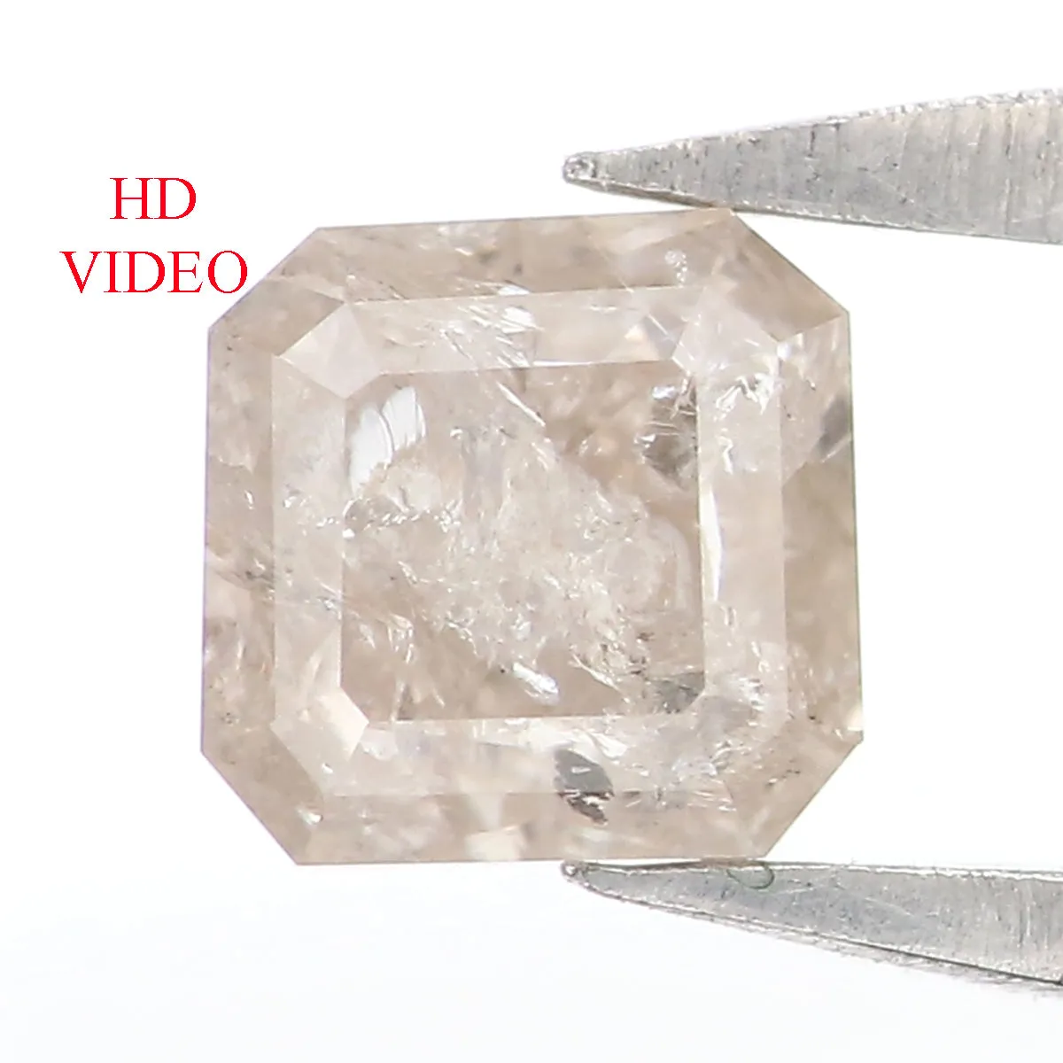 0.48 CT Natural Loose Radiant Shape Diamond Yellow Color Radiant Cut Diamond 4.00 MM Natural Grey Color Radiant Brilliant Cut Diamond LQ5963