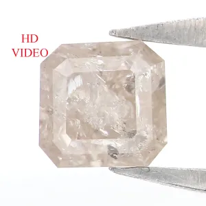0.48 CT Natural Loose Radiant Shape Diamond Yellow Color Radiant Cut Diamond 4.00 MM Natural Grey Color Radiant Brilliant Cut Diamond LQ5963