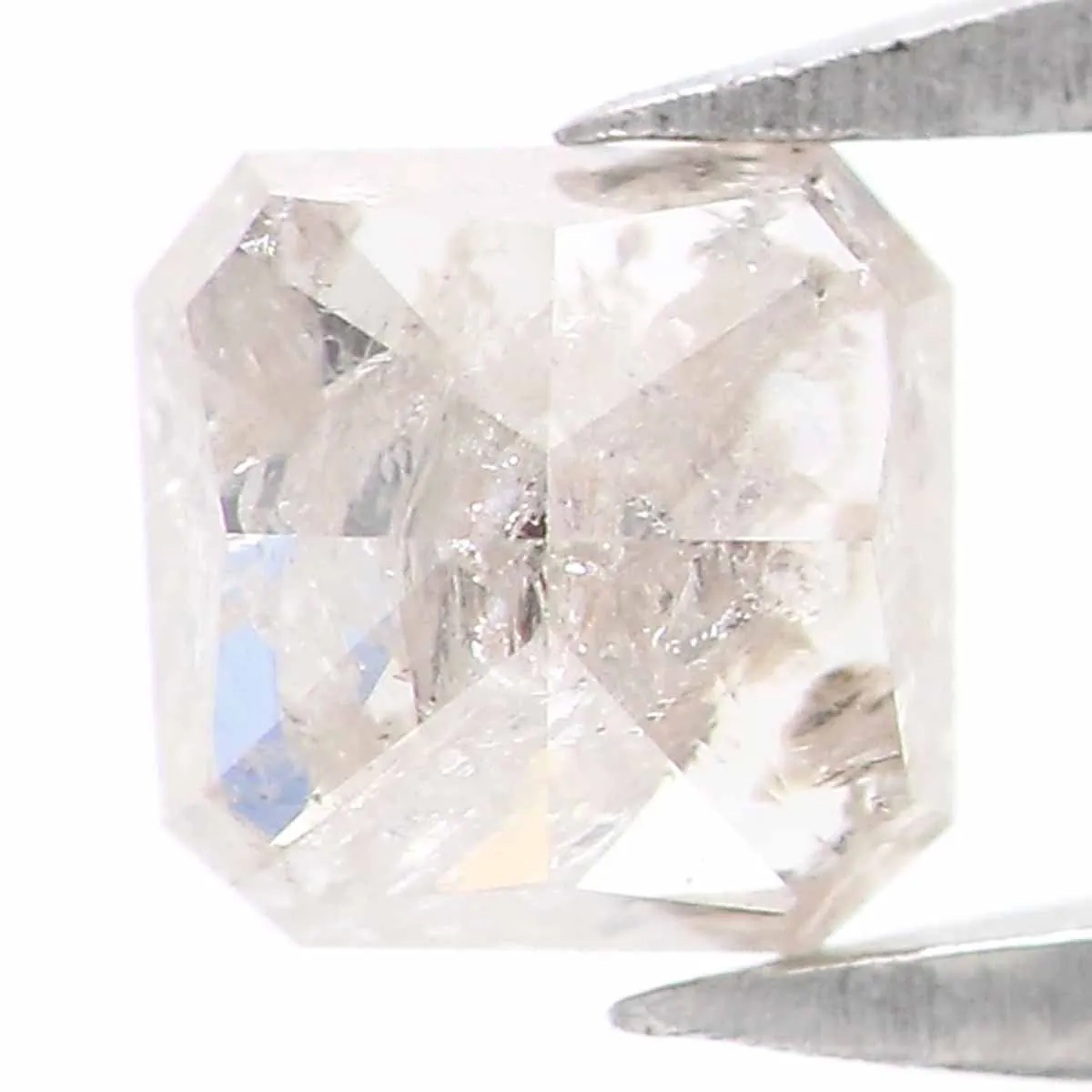 0.48 CT Natural Loose Radiant Shape Diamond Yellow Color Radiant Cut Diamond 4.00 MM Natural Grey Color Radiant Brilliant Cut Diamond LQ5963