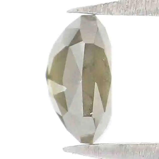 0.68 CT Natural Loose Radiant Shape Diamond Grey Color Radiant Cut Diamond 5.30 MM Natural Loose Grey Color Radiant Rose Cut Diamond LQ7485