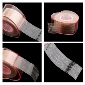 1 Roll Invisible Fiber Double Eyelid Lift Strips Tape Glue Adhesive Stickers a