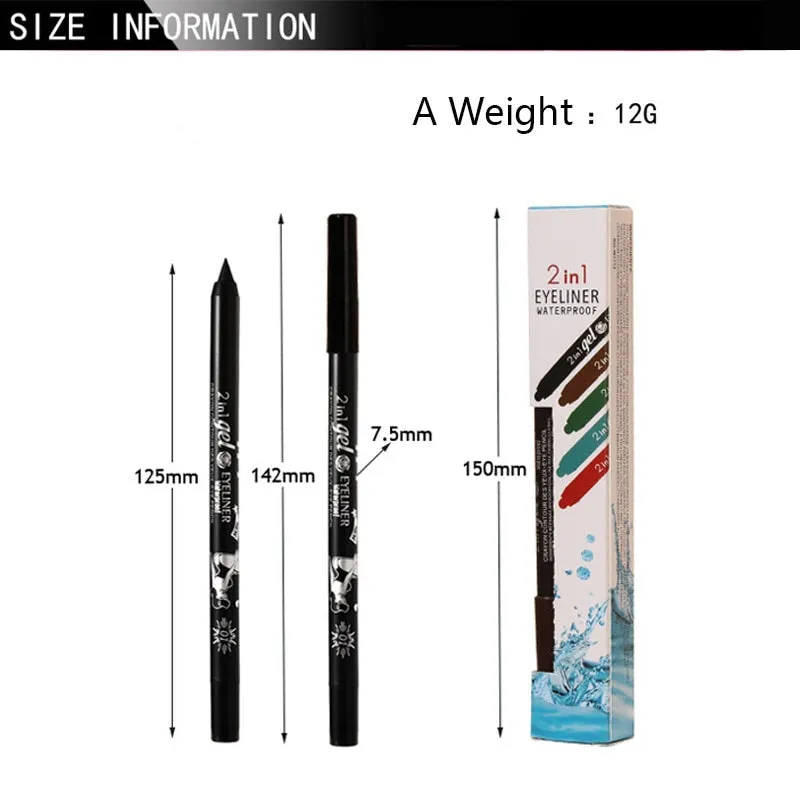 10 Colors Long-lasting Eye Liner Pencil Waterproof Pigment Green Brown Black Eyeiner Pen Women Fashion Eye Makeup Cosmetic TSLM1