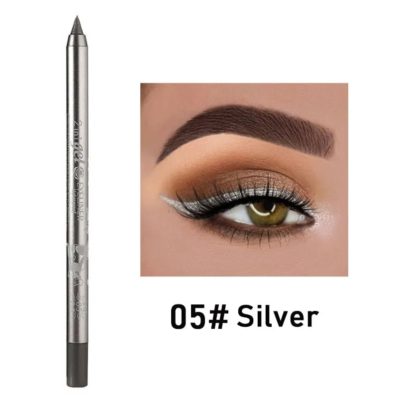 10 Colors Long-lasting Eye Liner Pencil Waterproof Pigment Green Brown Black Eyeiner Pen Women Fashion Eye Makeup Cosmetic TSLM1