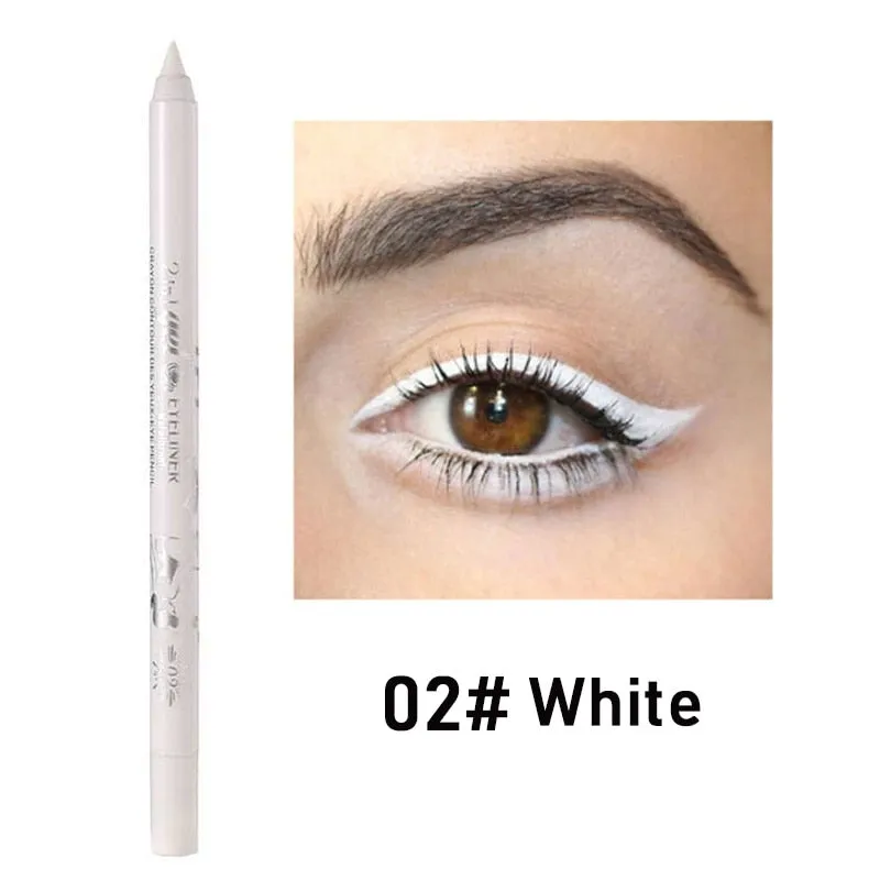 10 Colors Long-lasting Eye Liner Pencil Waterproof Pigment Green Brown Black Eyeiner Pen Women Fashion Eye Makeup Cosmetic TSLM1