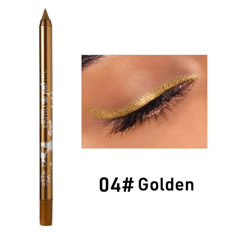 10 Colors Long-lasting Eye Liner Pencil Waterproof Pigment Green Brown Black Eyeiner Pen Women Fashion Eye Makeup Cosmetic TSLM1
