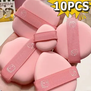 10PCS Strawberry Cosmetic Puff for Soft Dry and Wet Makeup