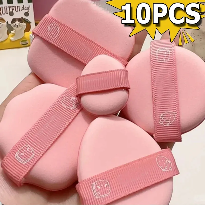 10PCS Strawberry Cosmetic Puff for Soft Dry and Wet Makeup