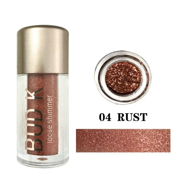 18 Colors Glitter Eyeshadow Powder Waterproof Loose Shimmer  Pigment