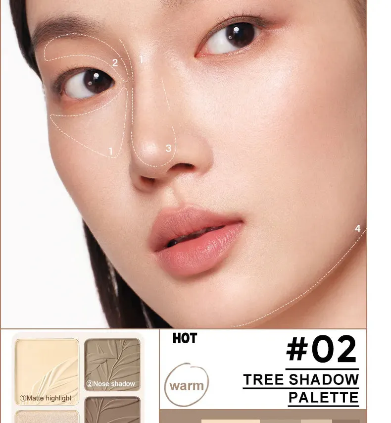 2 IN 1 Highlighter Contour Palette