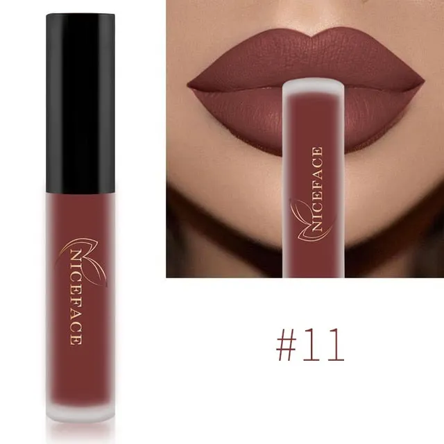34 Color Lip Gloss Waterproof Nude Matte Liquid Lipstick Moisturizing Long Lasting Lipgloss
