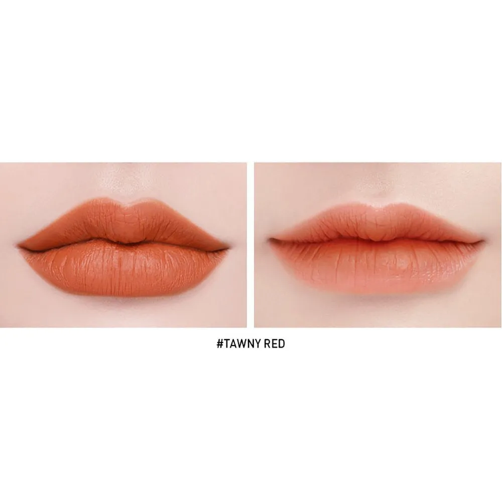 3CE New Soft Lip Lacquer 6g #TAWNY RED Brick Orange Color Long lasting Tint