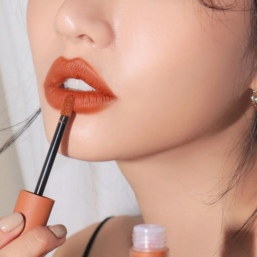 3CE New Soft Lip Lacquer 6g #TAWNY RED Brick Orange Color Long lasting Tint