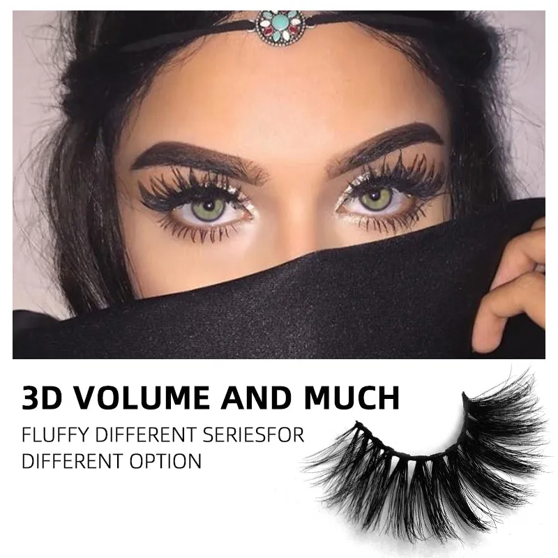 3D Enlarge Cruelty Free Mink Hair False Eyelash 3D56