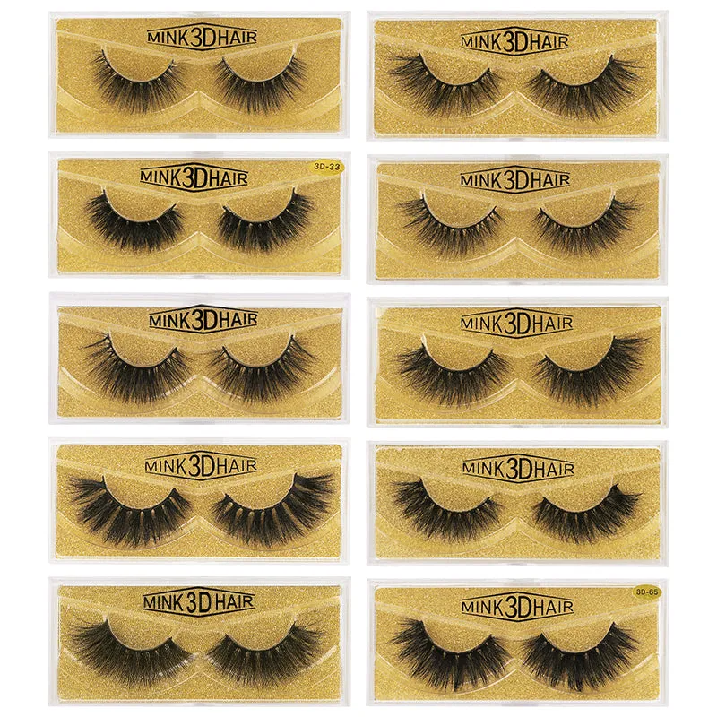 3D Enlarge Cruelty Free Mink Hair False Eyelash 3D56