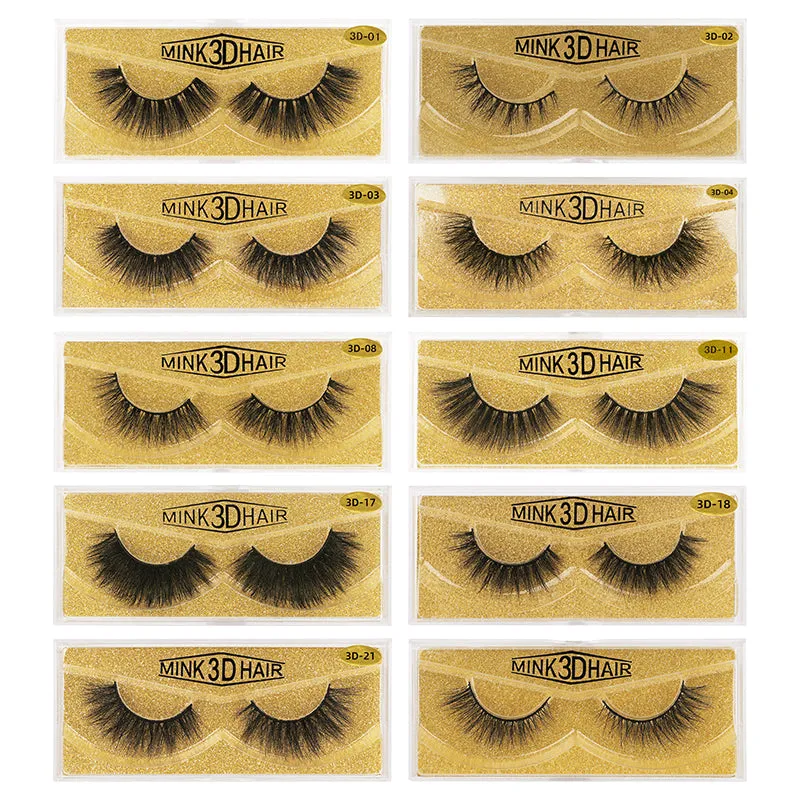 3D Enlarge Cruelty Free Mink Hair False Eyelash 3D58