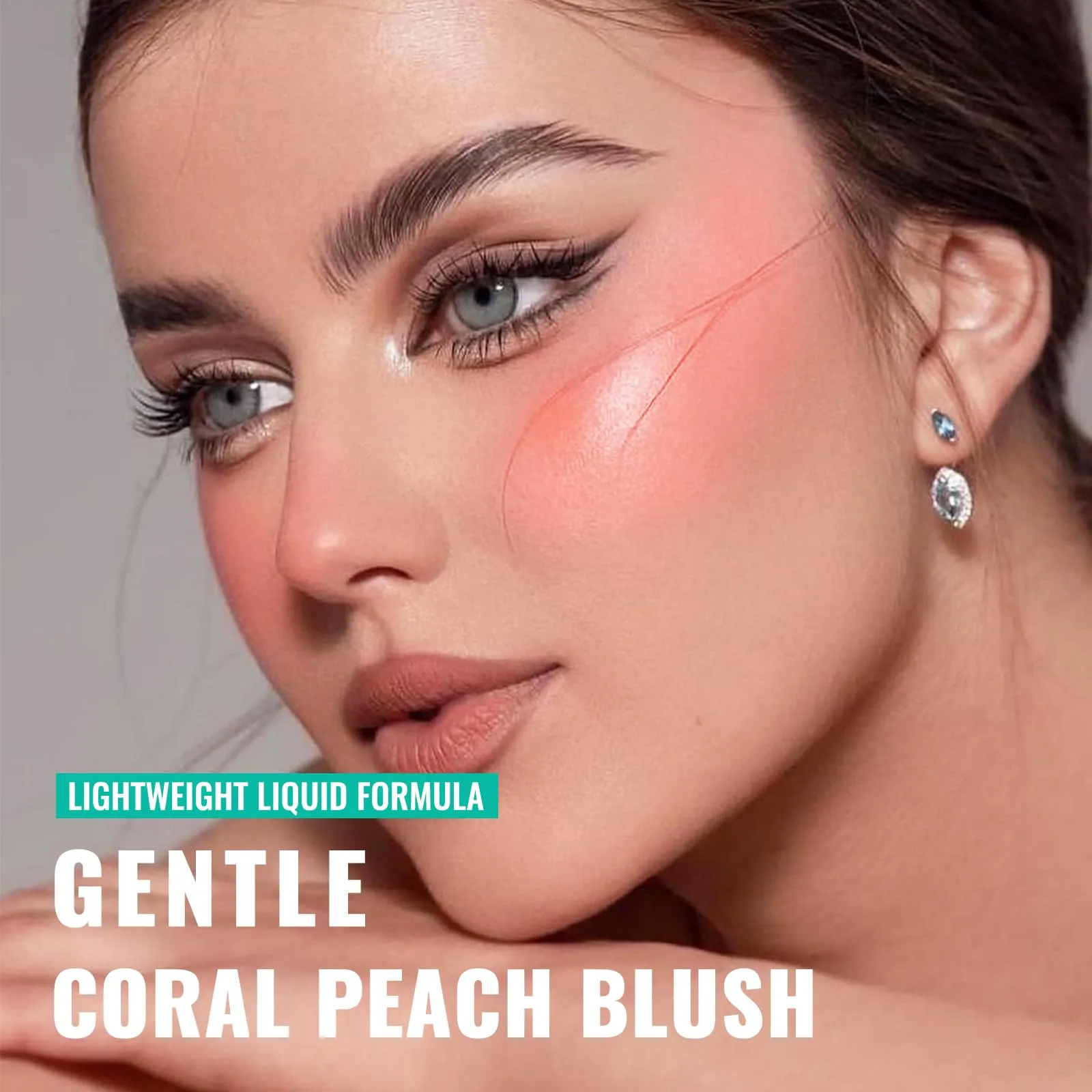 3Pcs Liquid Blush for Cheeks, Soft Moisturizing Matte Blush, Blendable Face Blush for Cheeks, Long-Wearing Smudge-Proof Natural Blush Liquid