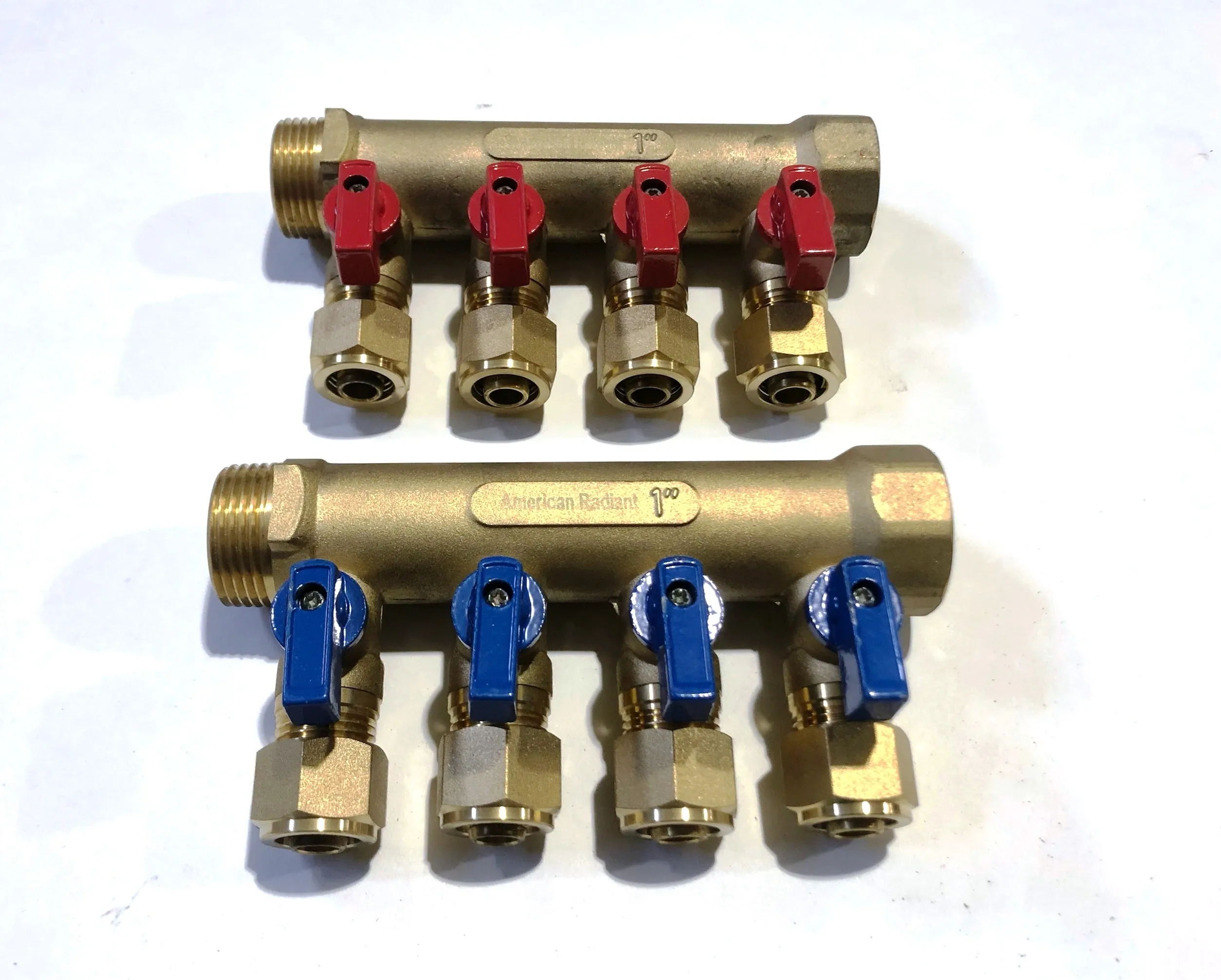 4-Port Classic Brass Manifold Set for 1/2" Pex-Al-Pex