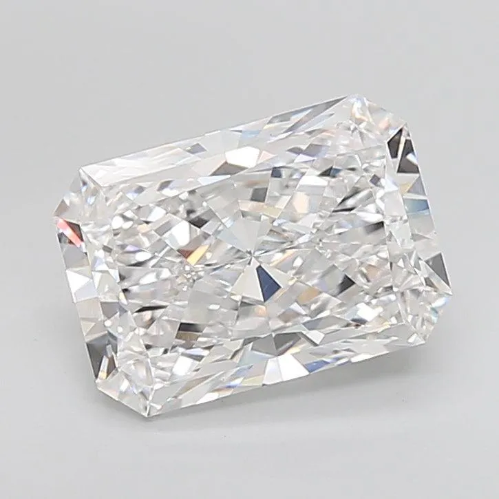 5.25Ct D VVS2 GIA Certified Radiant Lab Grown Diamond