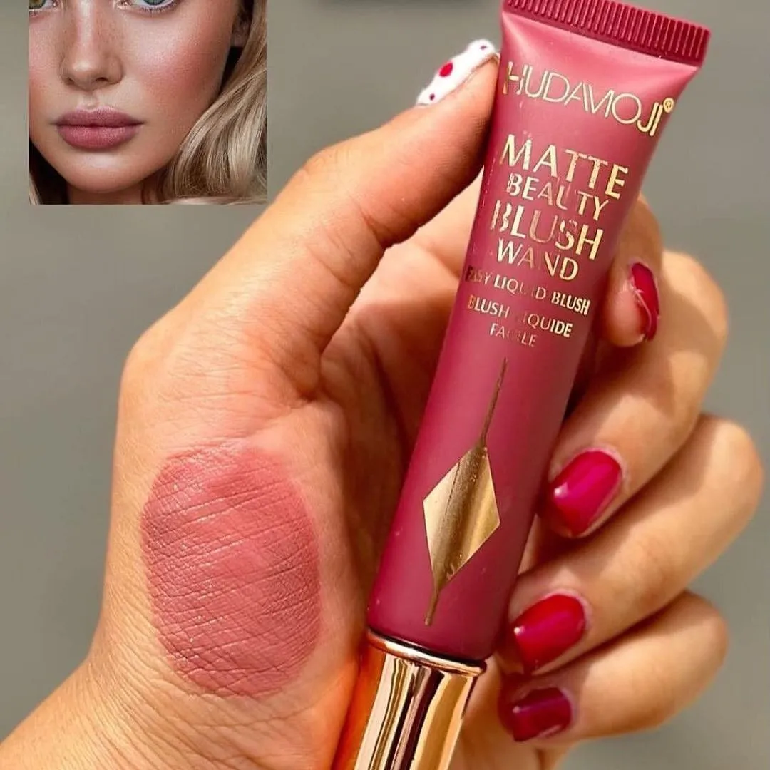 6pcs Creamy Matte Liquid Blush Highly Pigmented Matte Blush