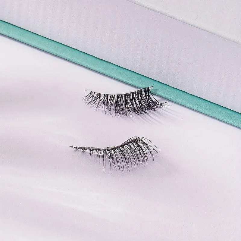 7 pairs - Faux Mink Transparent Half Lashes (Natural Style)
