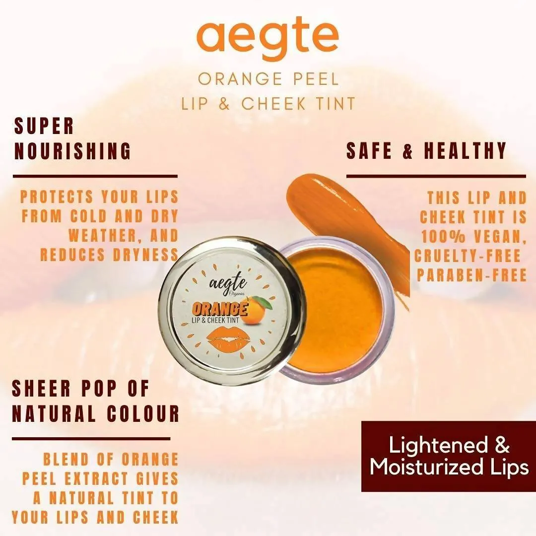 Aegte Organics Orange Peel Lip & Cheek Tint Balm