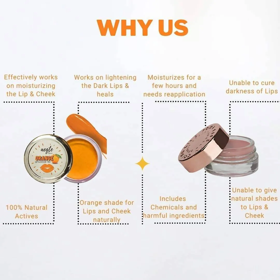 Aegte Organics Orange Peel Lip & Cheek Tint Balm