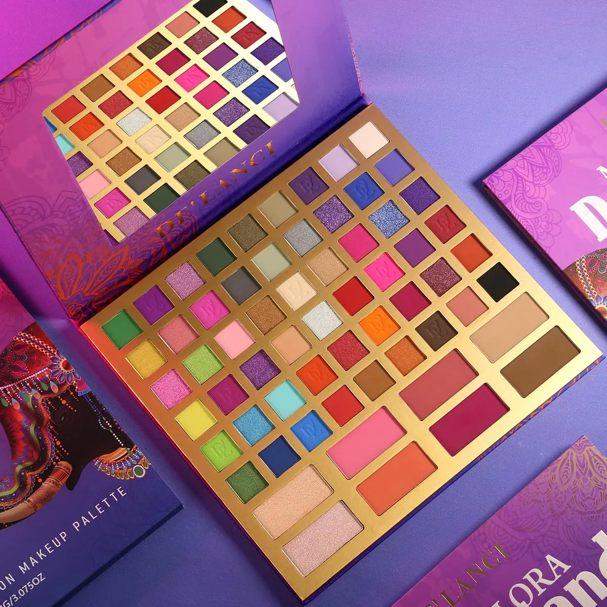 Afflano Big Makeup Palette for Beginners Women Natural Looks, All In One Large Eyeshadow Makeup Palette 62 Colors, Professional Durable Colorful Eye Shadow Makeup Pallet for Pro Travel Teen Cosplay