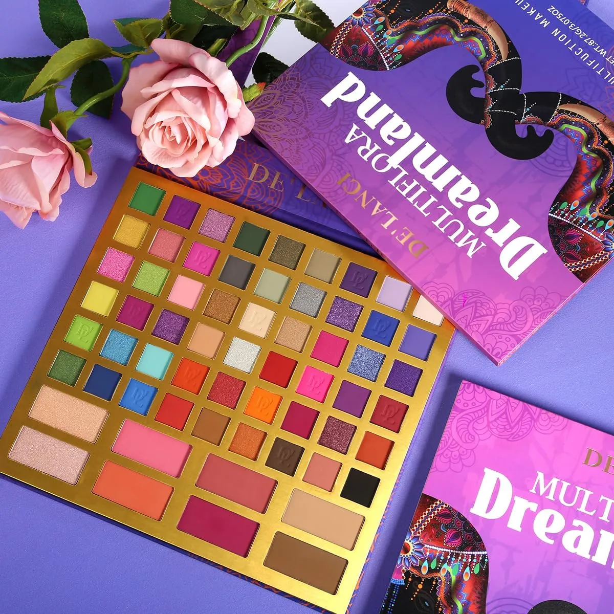 Afflano Big Makeup Palette for Beginners Women Natural Looks, All In One Large Eyeshadow Makeup Palette 62 Colors, Professional Durable Colorful Eye Shadow Makeup Pallet for Pro Travel Teen Cosplay