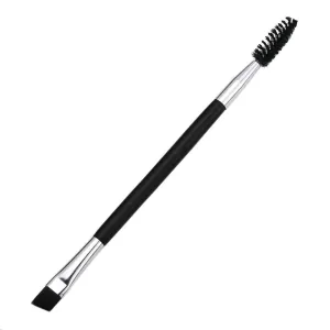 AKOAK 3 Pcs Double-headed Eyebrow Brush, Eyelash Brush, One Side Bevel Eyebrow Powder Brush and the Other Spiral Brush Beauty Tool Makeup Brush, Suitable for Eye Makeup