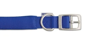 Ancol Viva Nylon Padded Buckle Collar Blue 19mm X35-43cm Sz 4