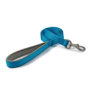 Ancol Viva Nylon Padded Snap Lead Blue 25mm X1.8m
