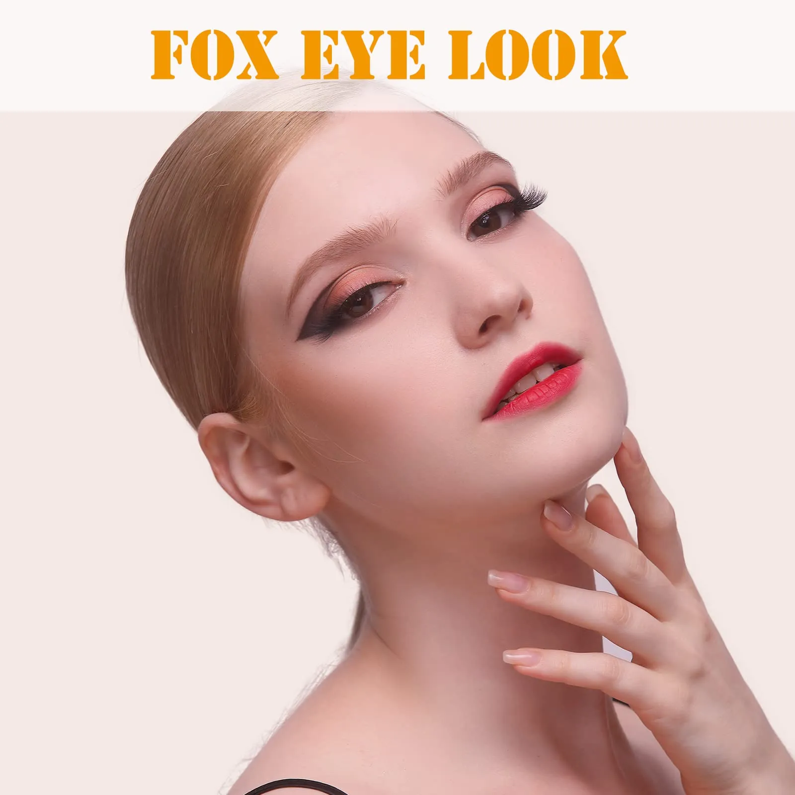 Angel Lashes Cat Eye Fox Lashes 13mm Short Natural Lashes 3D Faux Mink Thin Volume Wispy Strip Eyelashes 8 Pairs By Inmiss