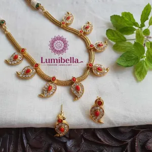 Attigai With Red Pearl Stone