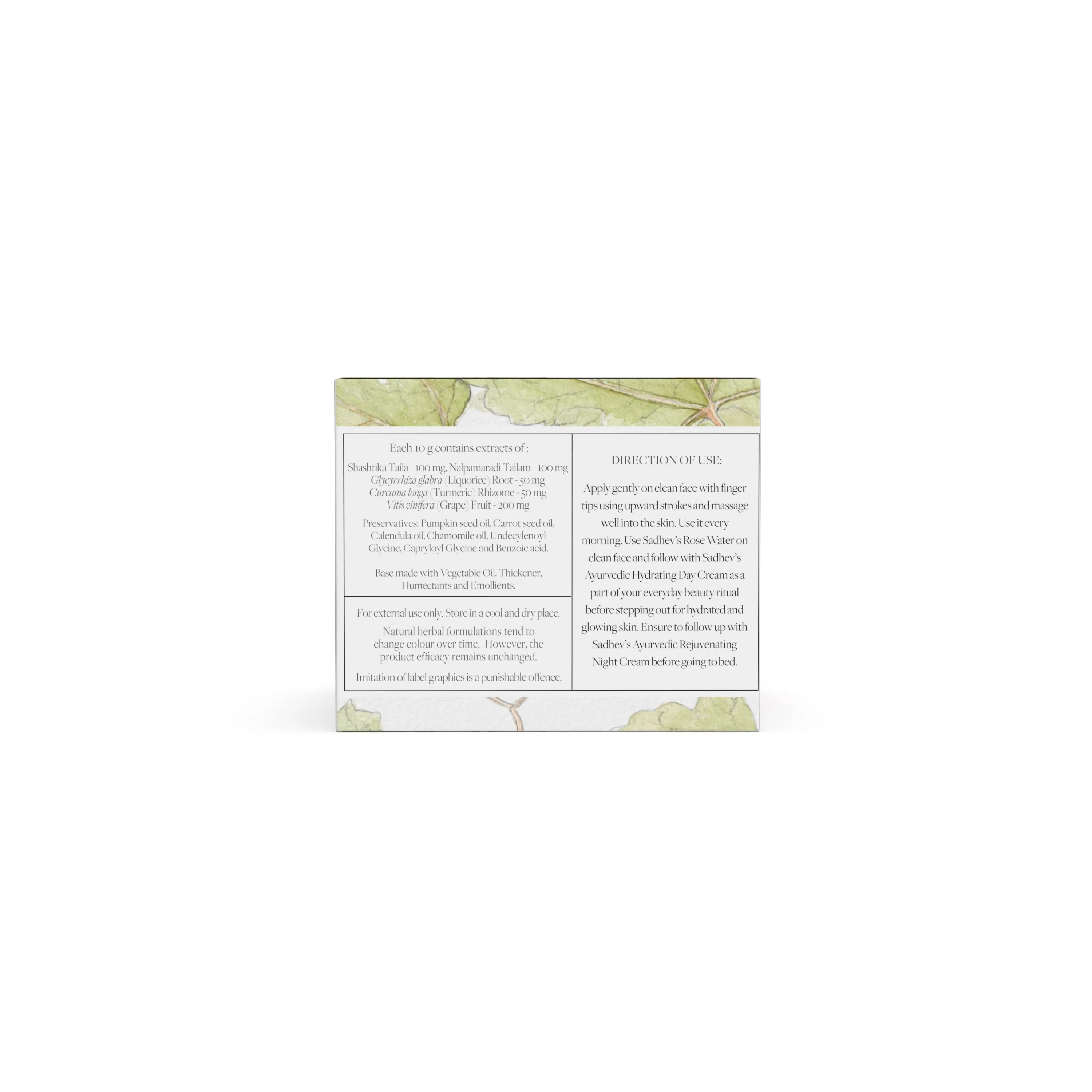 Ayurvedic Hydrating Day Cream