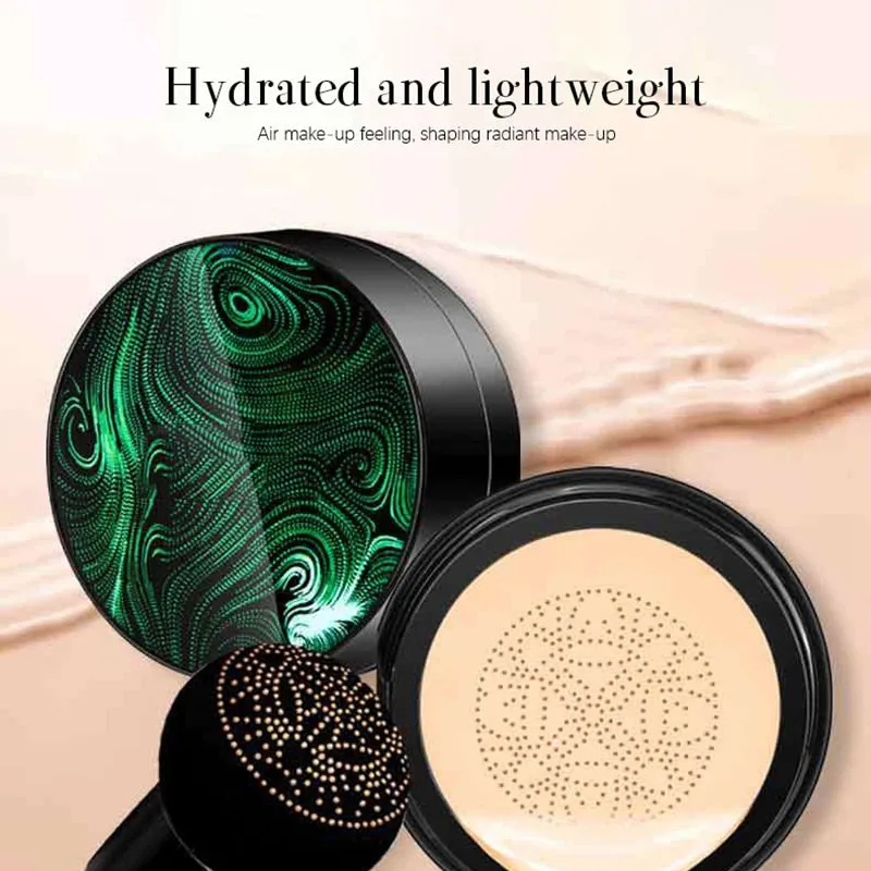 Bb Cream Air Cushion Foundation Mushroom Head Waterproof Brighten Face