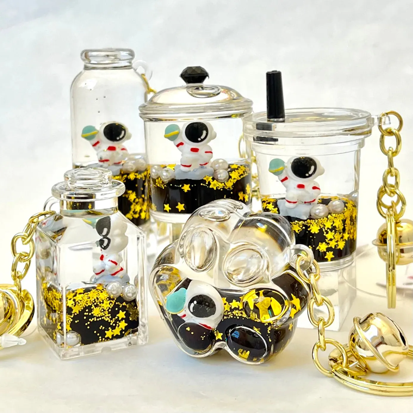 BCmini Liquid Glitter - Floaty Lucky Random Charm Keychain