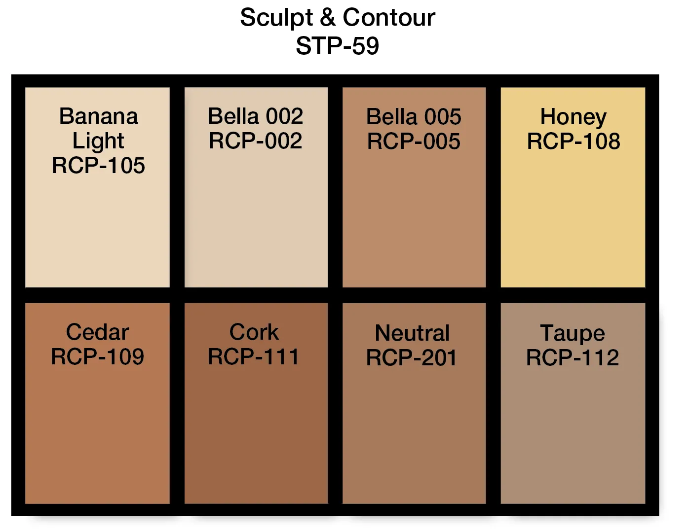 Ben Nye Studio Color Sculpt & Contour Palette (STP-59)