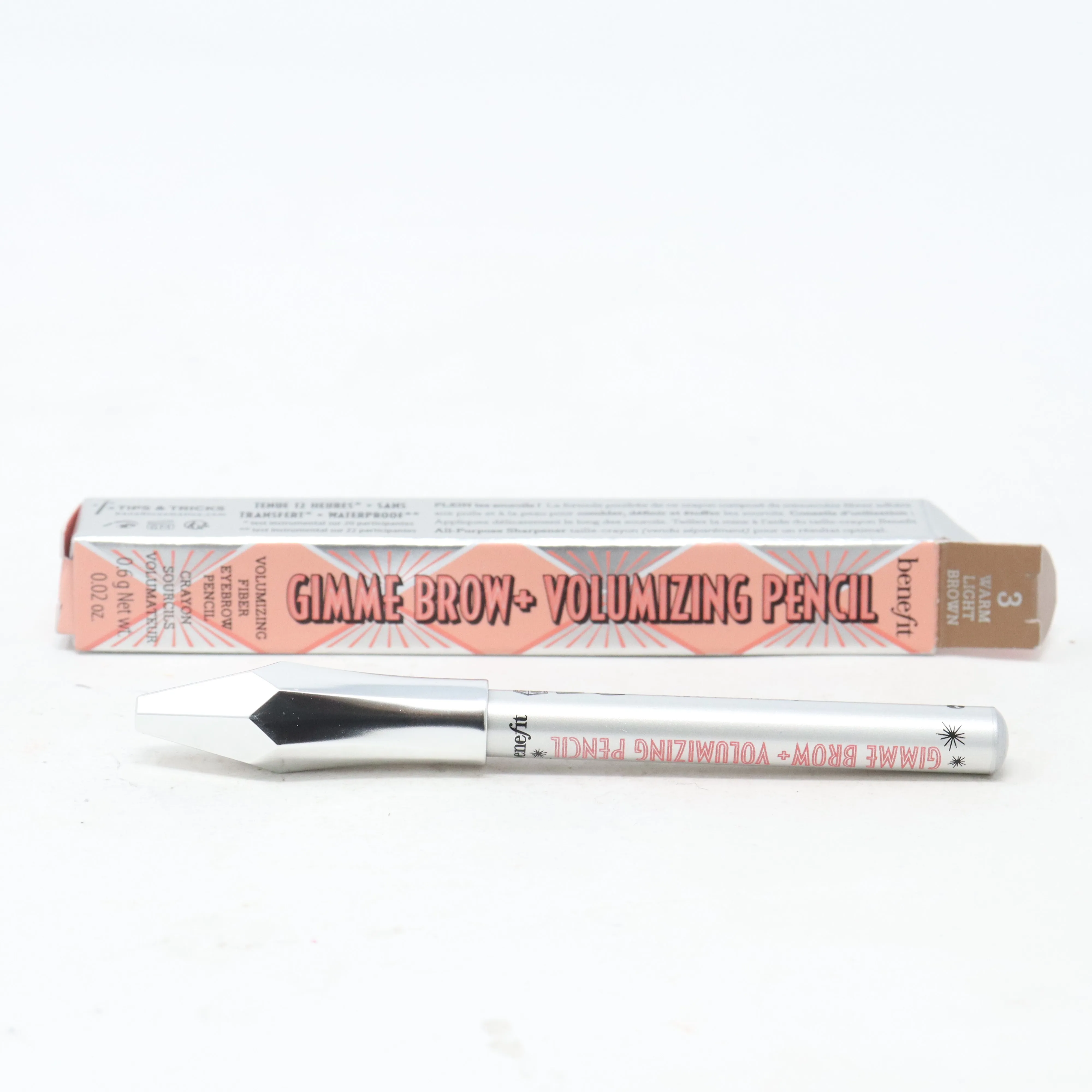 Benefit Gimme Brow  Volumizing Fiber Eyebrow Mini Pencil .02oz/0.6g New With Box