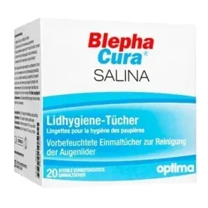 BLEPHACURA Salina eyelid hygiene wipes for blepharitis