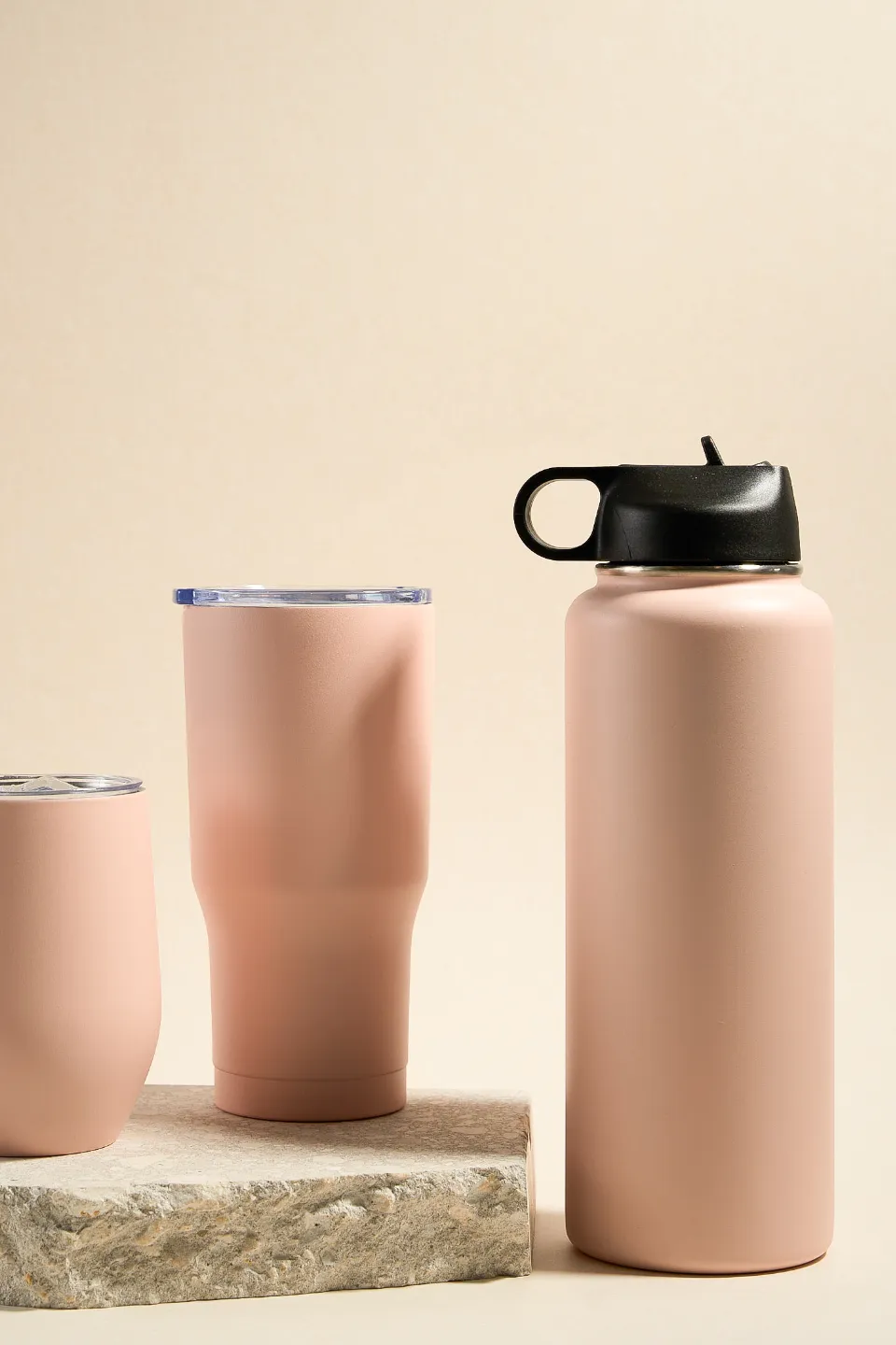 Blush Stainless Steel 1ltr Water Bottle