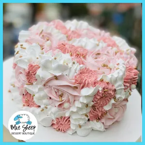 Blush Textures Ice Cream Cake