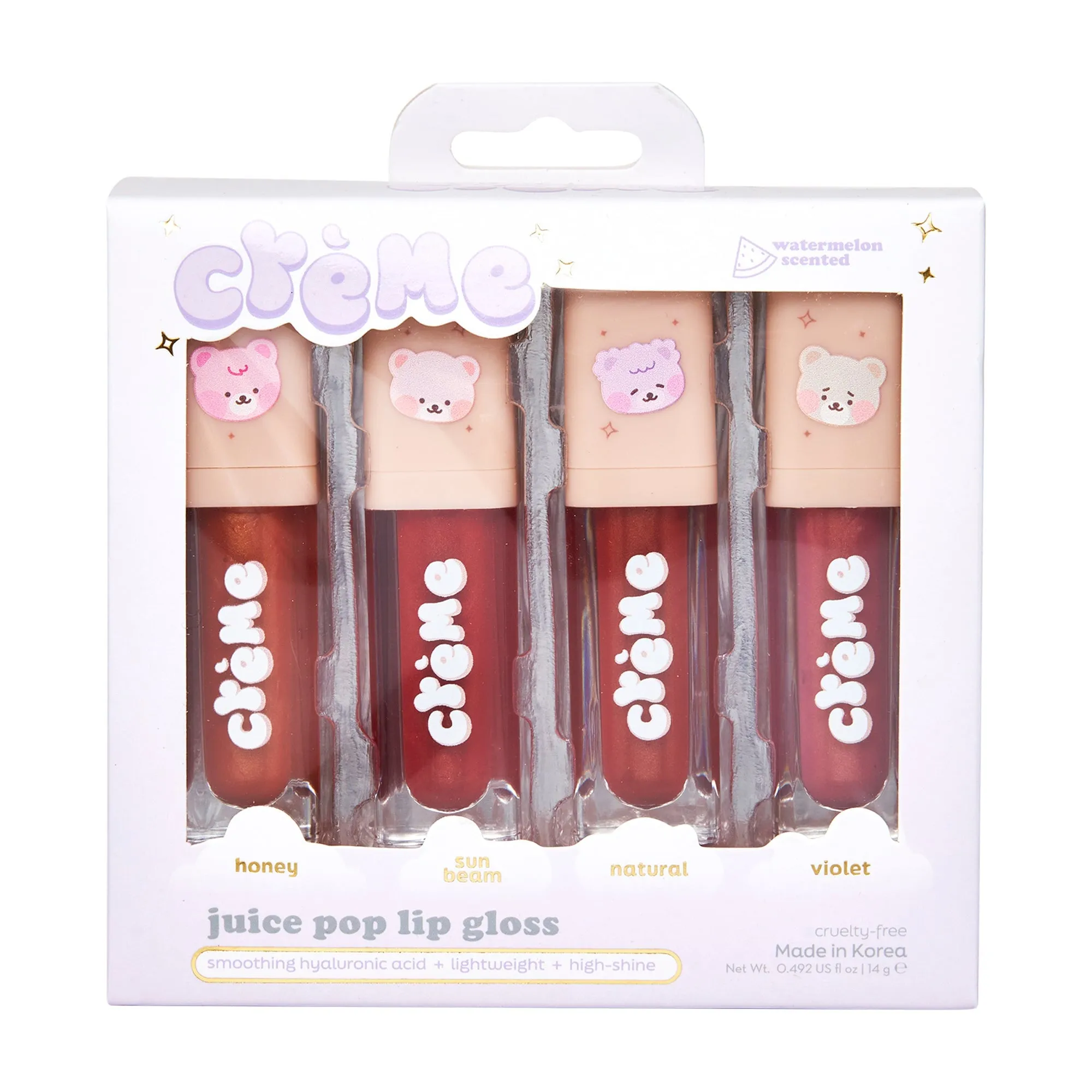 Boba Bears Juice Pop! Lip Gloss (Set of 4)