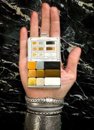 Calligraphy Micro Palette, Eighth-Pans & Quarter-Pans