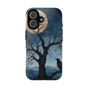 Captivating Watercolor Painting of Mystical Night Landscape
