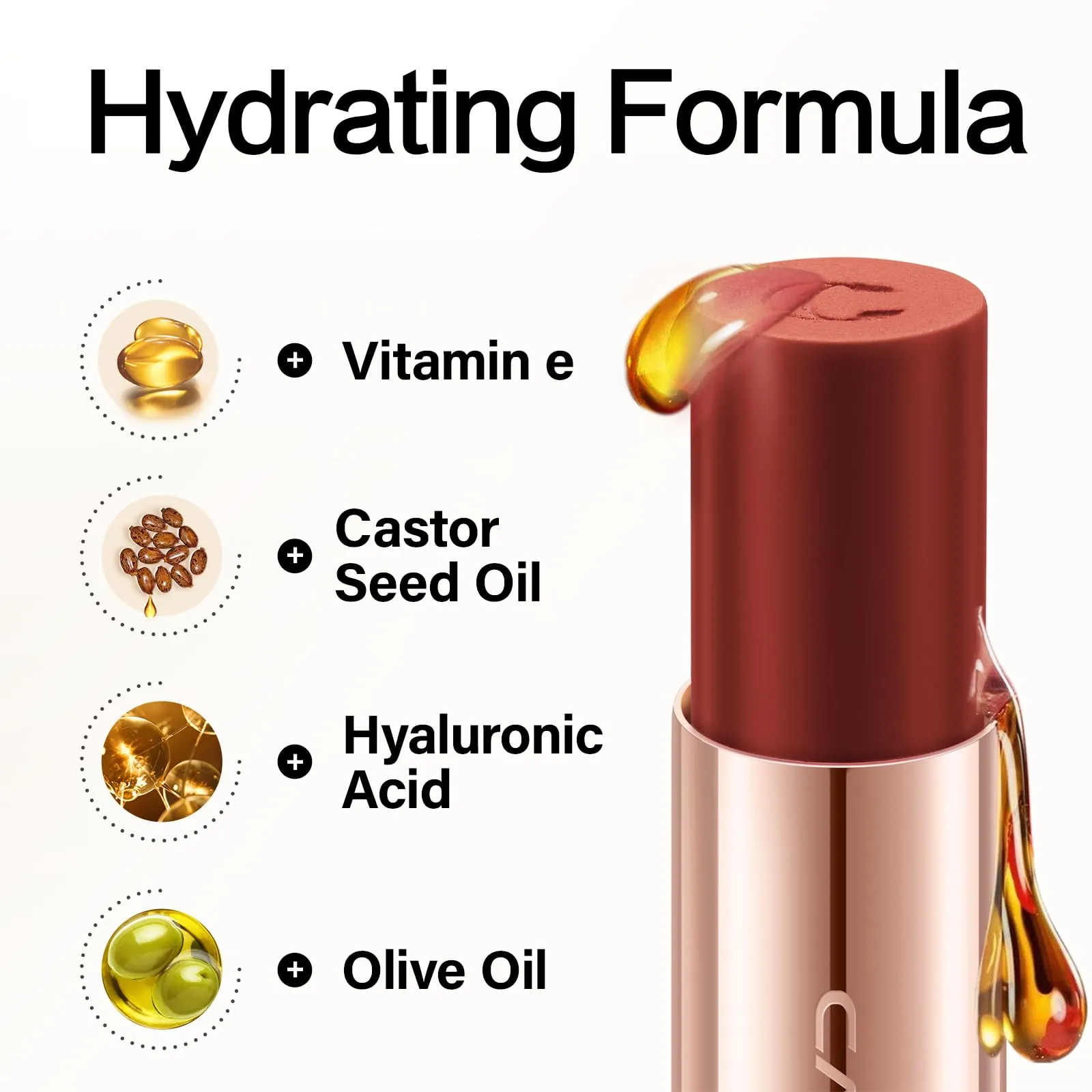 CARSLAN Matte Lipstick Hydrating Lip Color Makeup, Highly Pigmented Lipstick with Moisturizing Formula, Lightweight, Smooth, M25