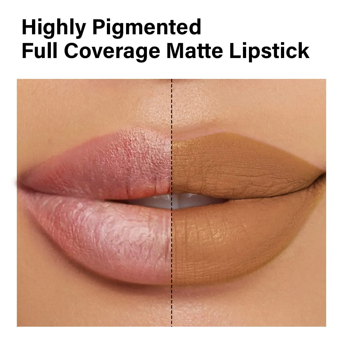CARSLAN Matte Lipstick Hydrating Lip Color Makeup, Highly Pigmented Lipstick with Moisturizing Formula, Lightweight, Smooth, M25