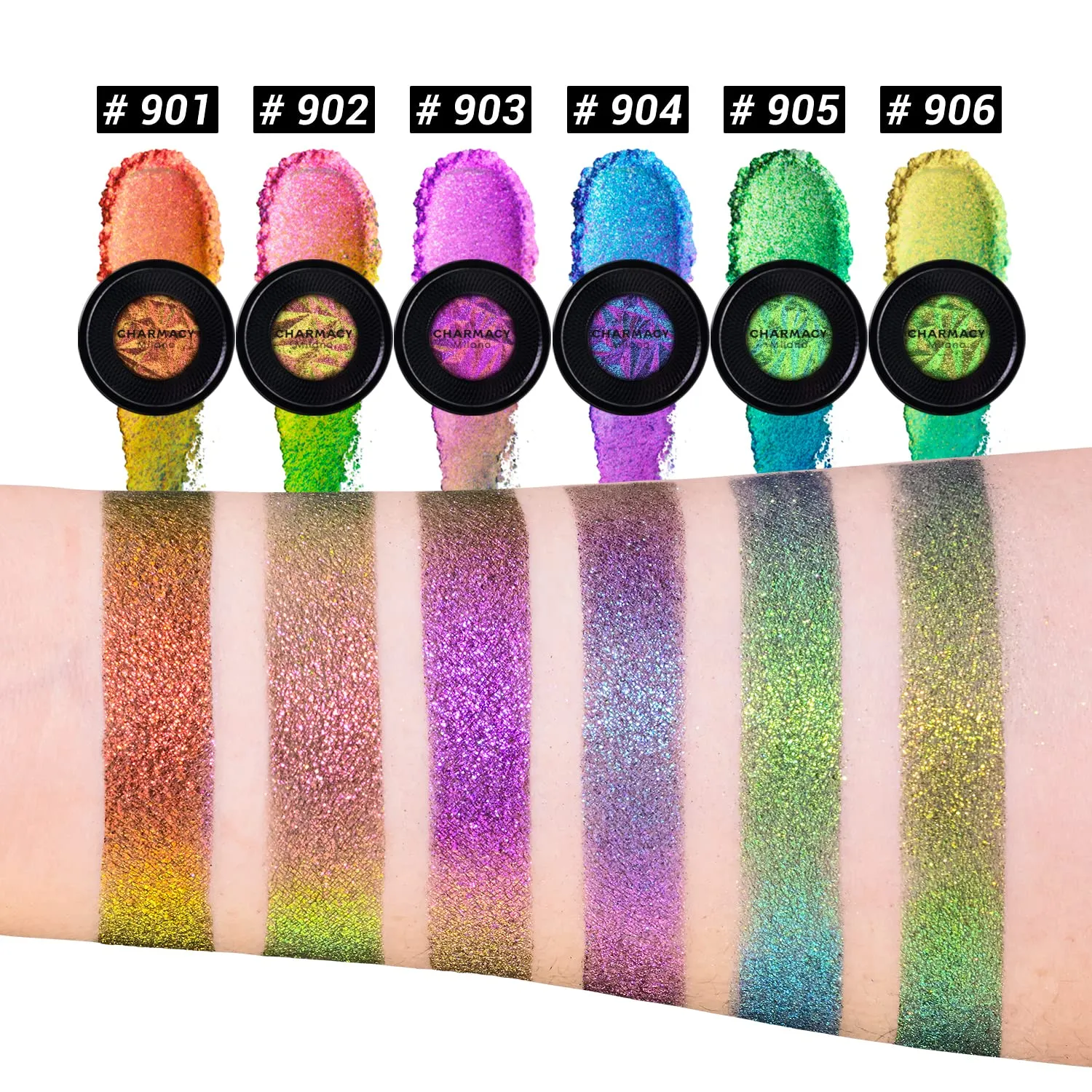 CHARMACY Duochrome Eyeshadow, Insane Shifters Chameleon Eyeshadow, Creates High-Impact, Metallic Eye Looks, 100% Vegan and Cruelty Free, 1.9g (#903)