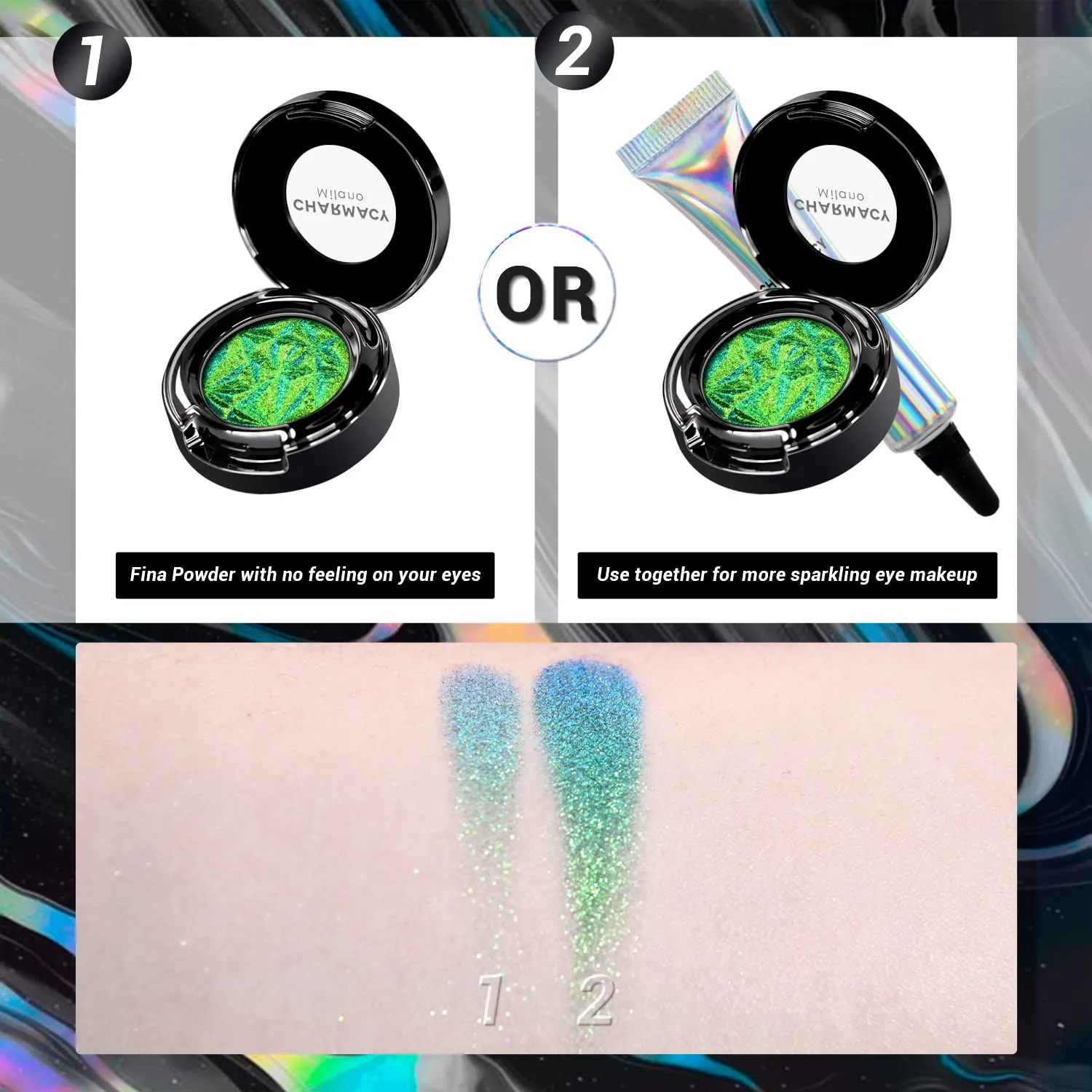 CHARMACY Duochrome Eyeshadow, Insane Shifters Chameleon Eyeshadow, Creates High-Impact, Metallic Eye Looks, 100% Vegan and Cruelty Free, 1.9g (#903)