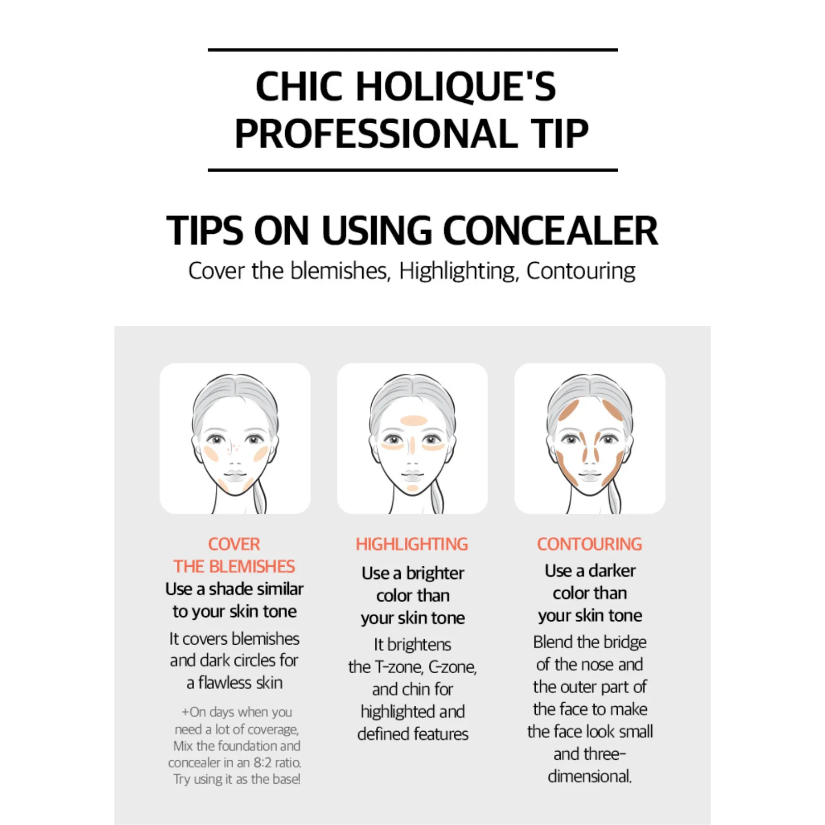[CHIC HOLIQUE] Skin Fit Concealer